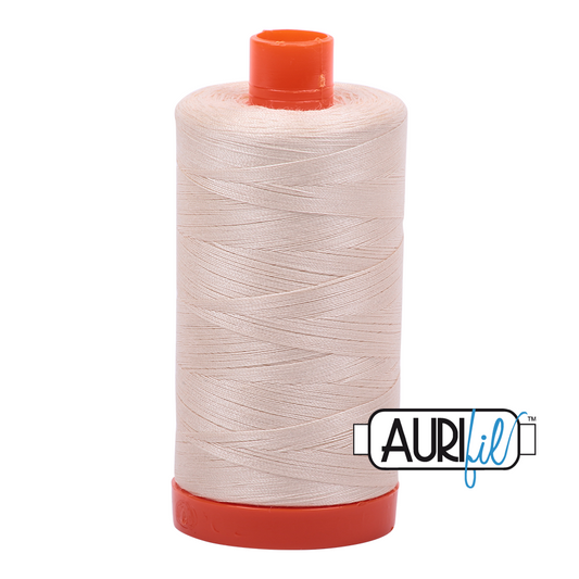 Aurifil cotton thread 50wt 2000 very light beige
