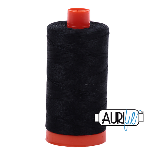 Aurifil cotton thread 50WT black 2692