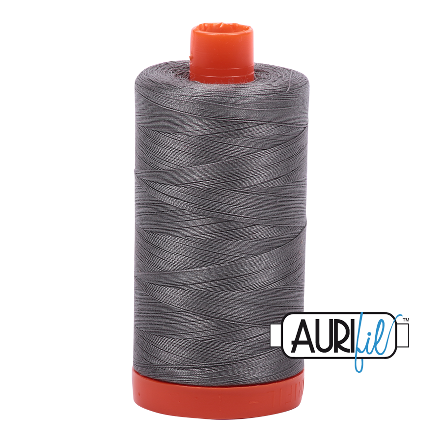 Aurifil cotton thread 50WT 2605 mid grey