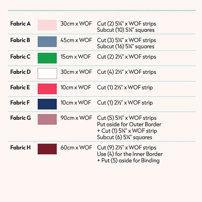 The Waveney Quilt pattern