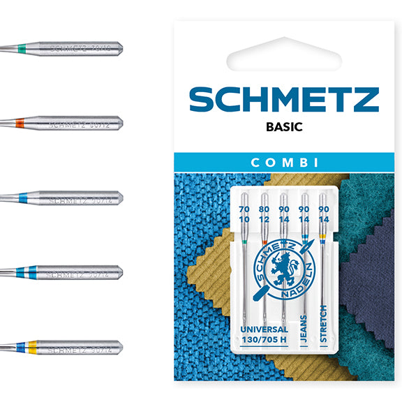Schmetz Basic combi needles -universal, denim and stretch 704417