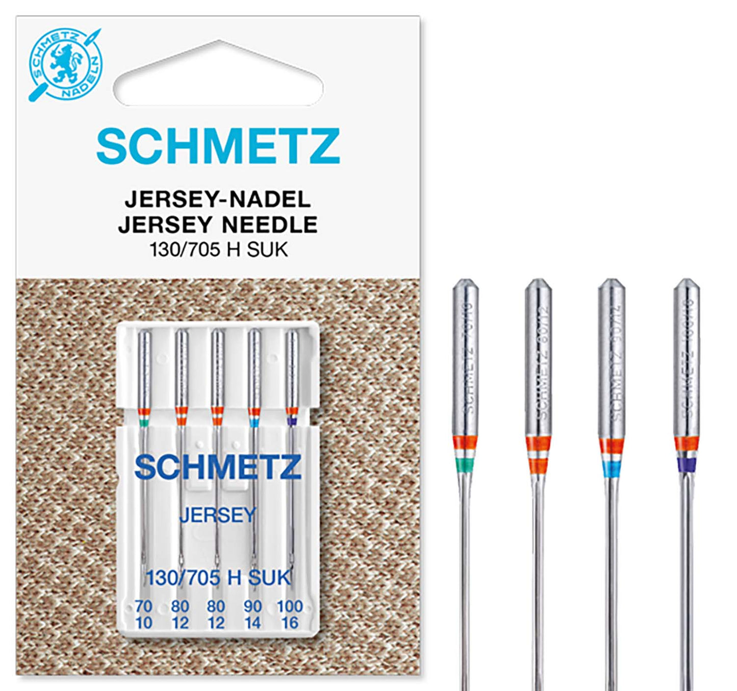 Schmetz Jersey needles assorted 70/10 -100/16 (5 pieces) 707467