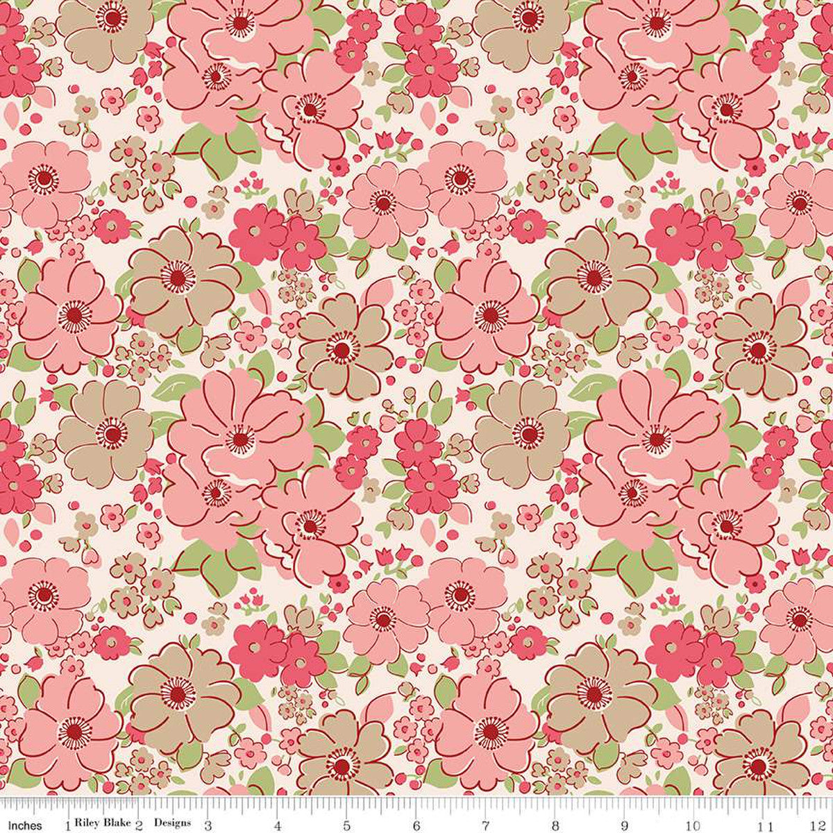 Lori Holt - Mercantile lovely tearose 14380