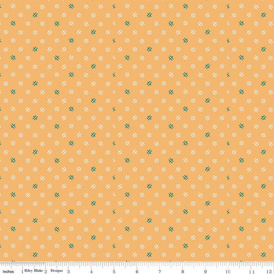 Lori Holt Piece & Plenty marigold weave 15889