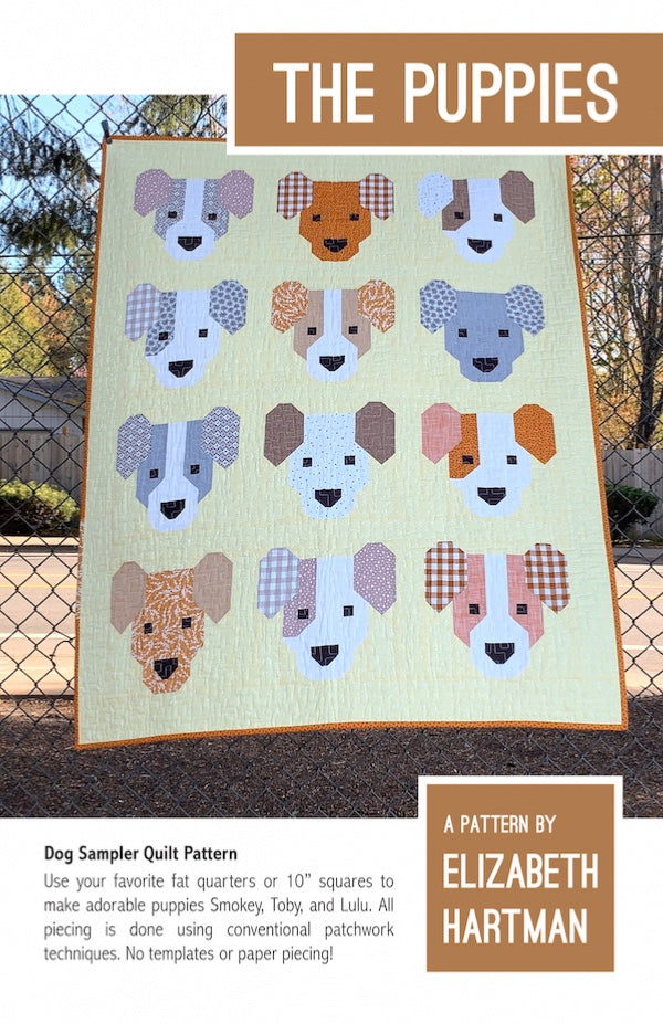 The Puppies quilt pattern -Elizabeth Hartman