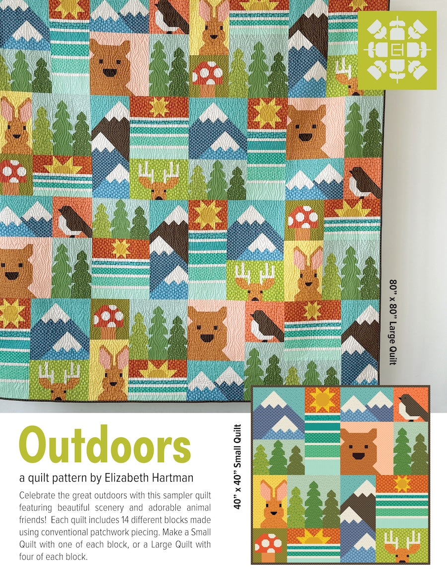 Outdoors quilt pattern book - Elizabeth Hartman
