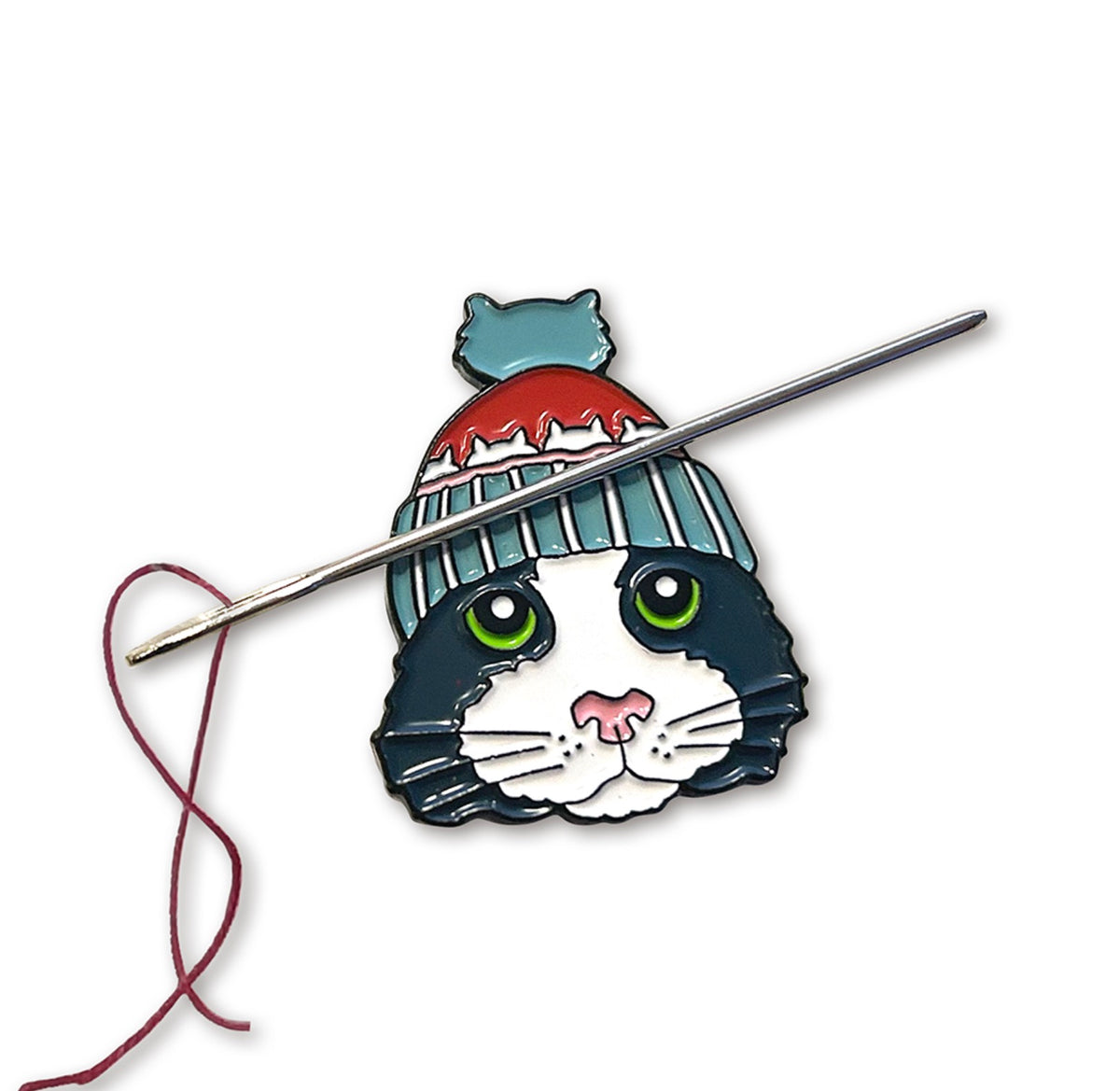 Emma Ball - needle minder Black and White Cat