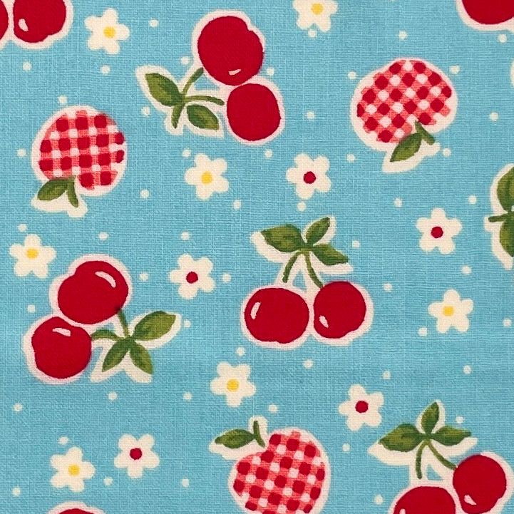 Happy Messages - cherries in blue