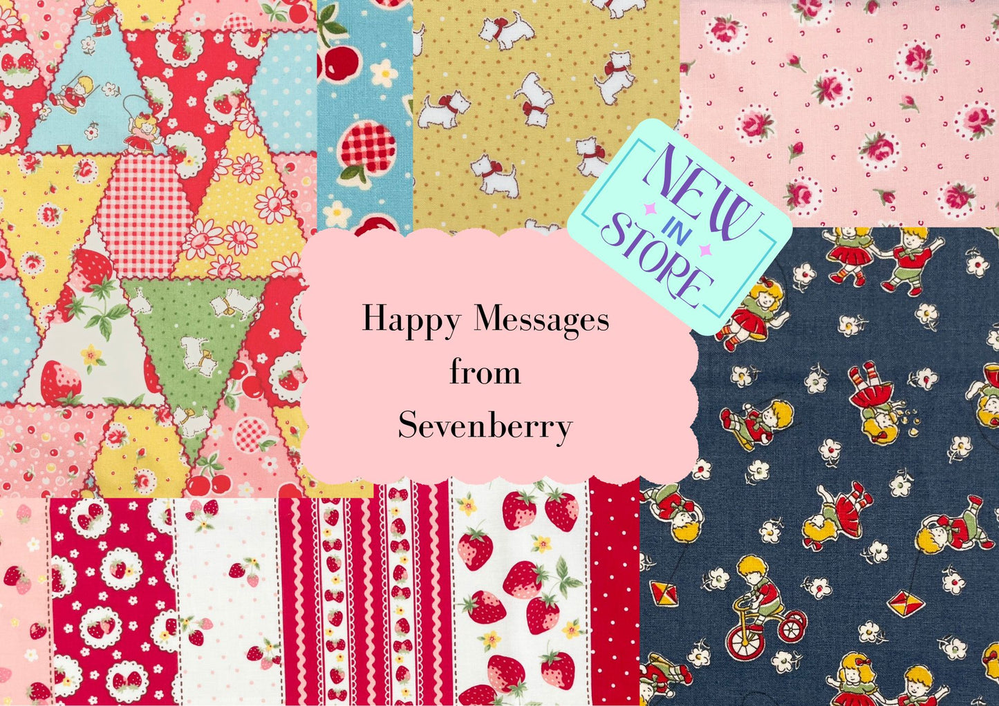 Happy Messages - fat quarter bundle
