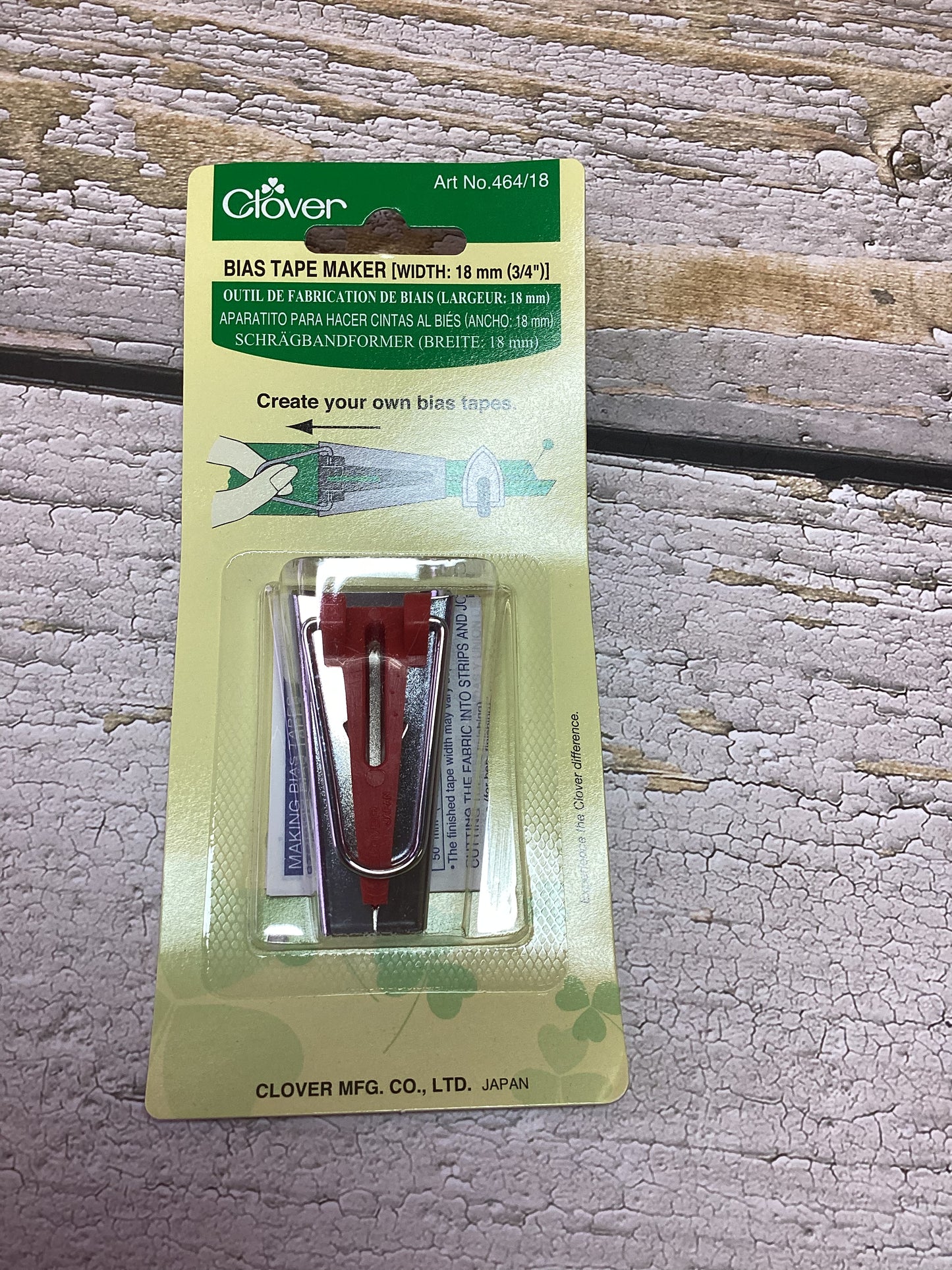 Bias tape maker 18 mm 3/4 “