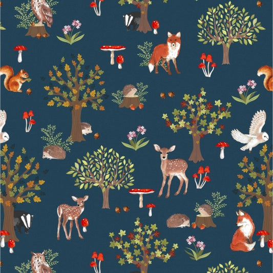 Forest Wonder scene, teal
