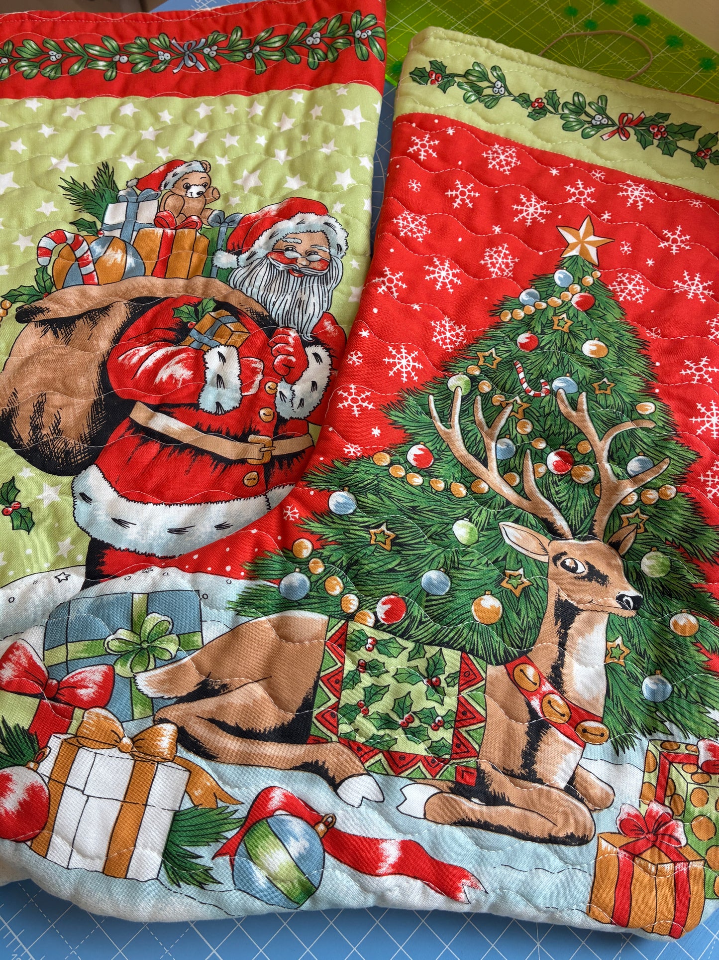 Christmas stocking panel