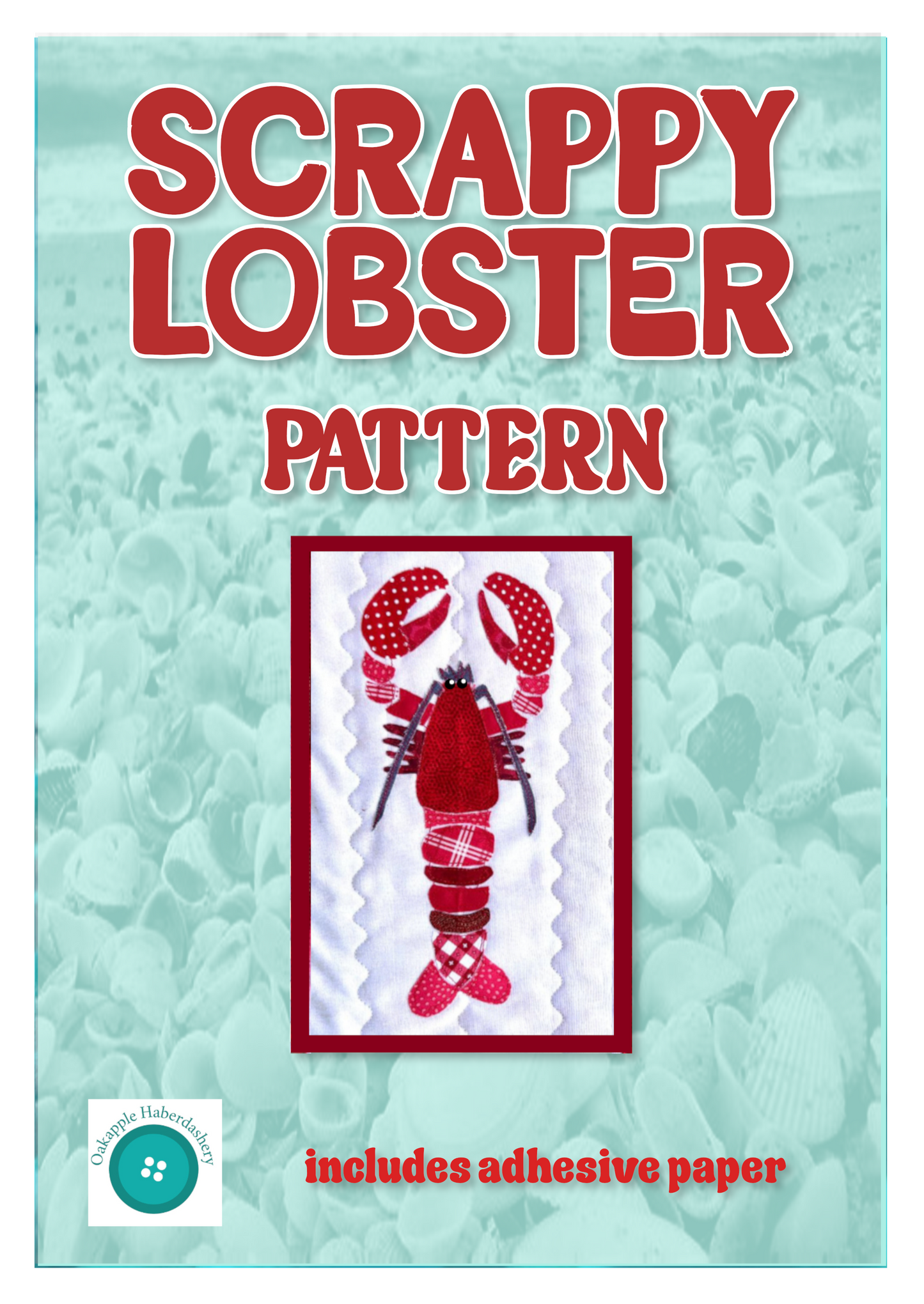 Scrappy Lobster Pattern (PDF File, Digital Download)
