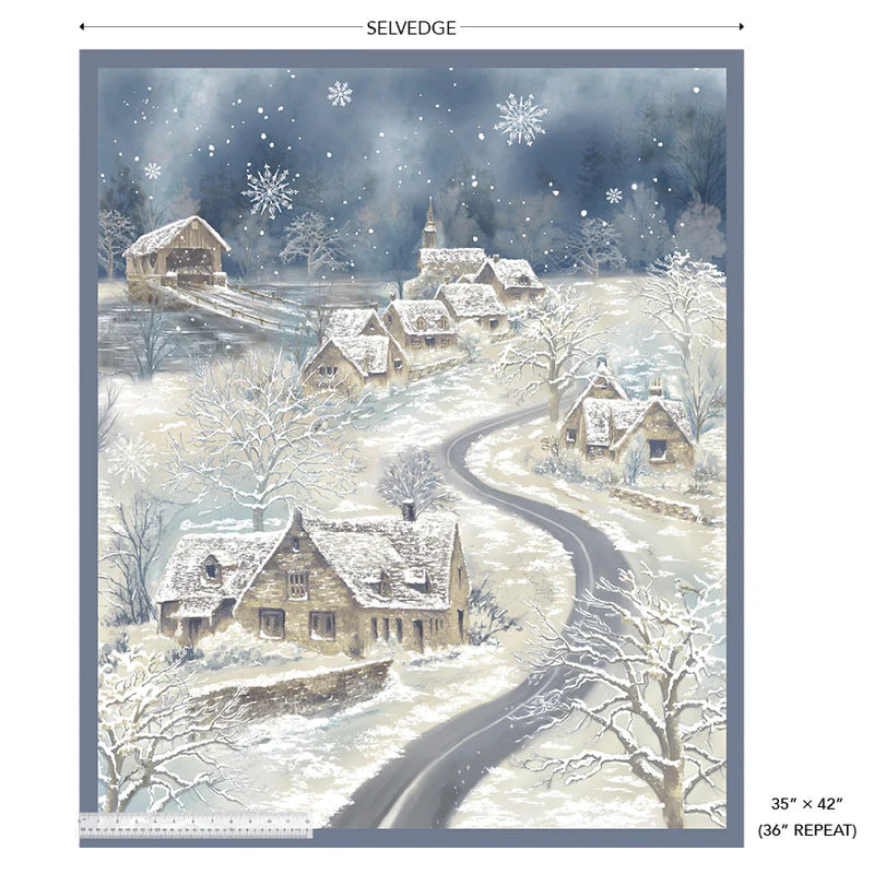 Winter Whisper - village panel