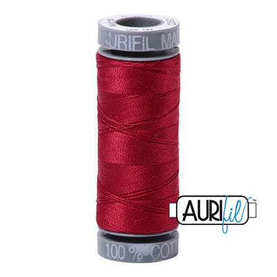 Aurifil thread 28 wt - 2260 raspberry red