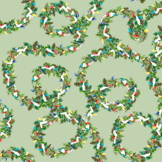 Winter Village - pine garland