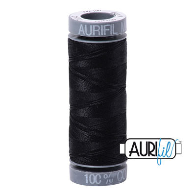 Aurifil thread 28 wt - 2692 black