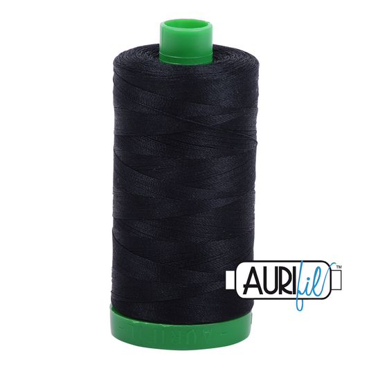 Aurifil cotton thread 40wt - 6692 black