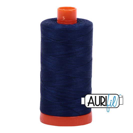 Aurifil cotton thread 50WT 2784 dark navy