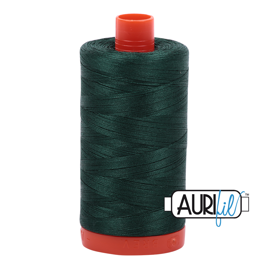 Aurifil cotton thread 50WT 2885 medium spruce