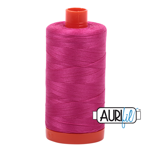 Aurifil cotton thread 50WT 4020 fuscia pink