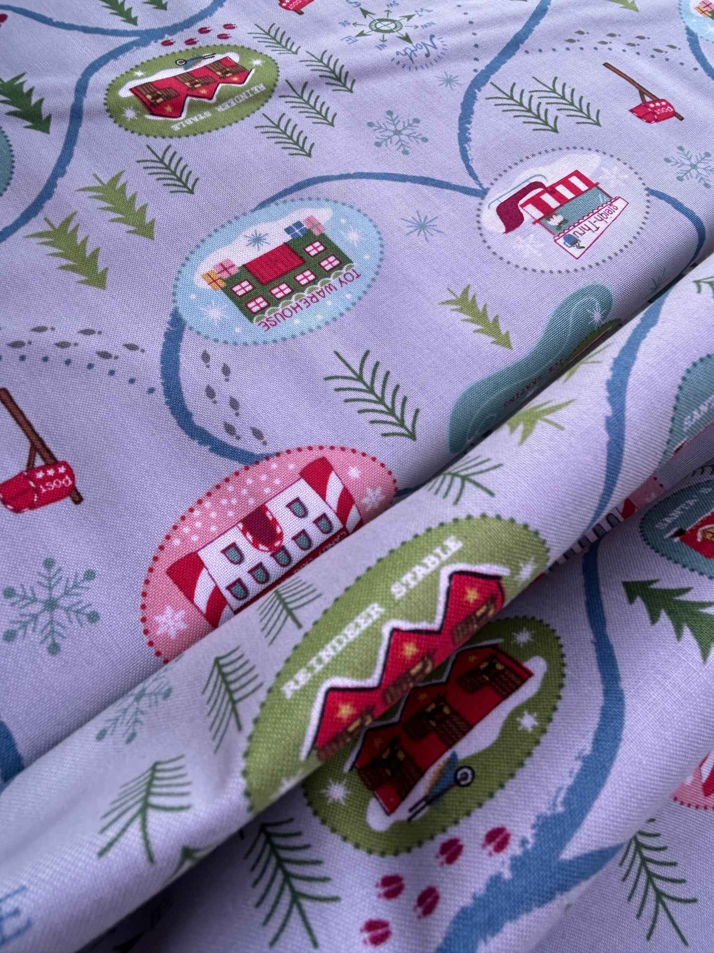 North Pole on grey