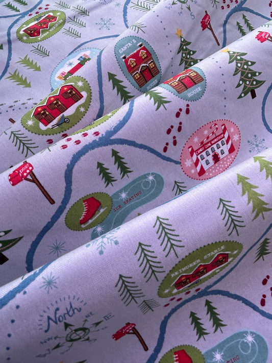 North Pole on grey