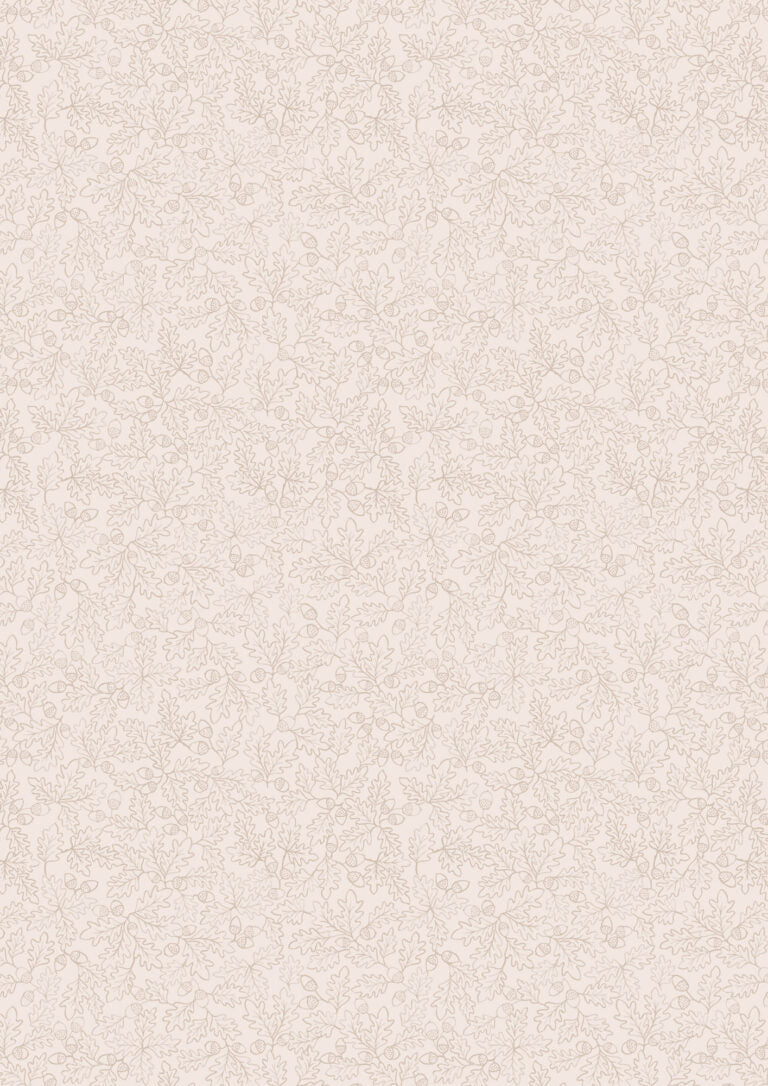 Old Quercus - sketched oak leaves on light stone