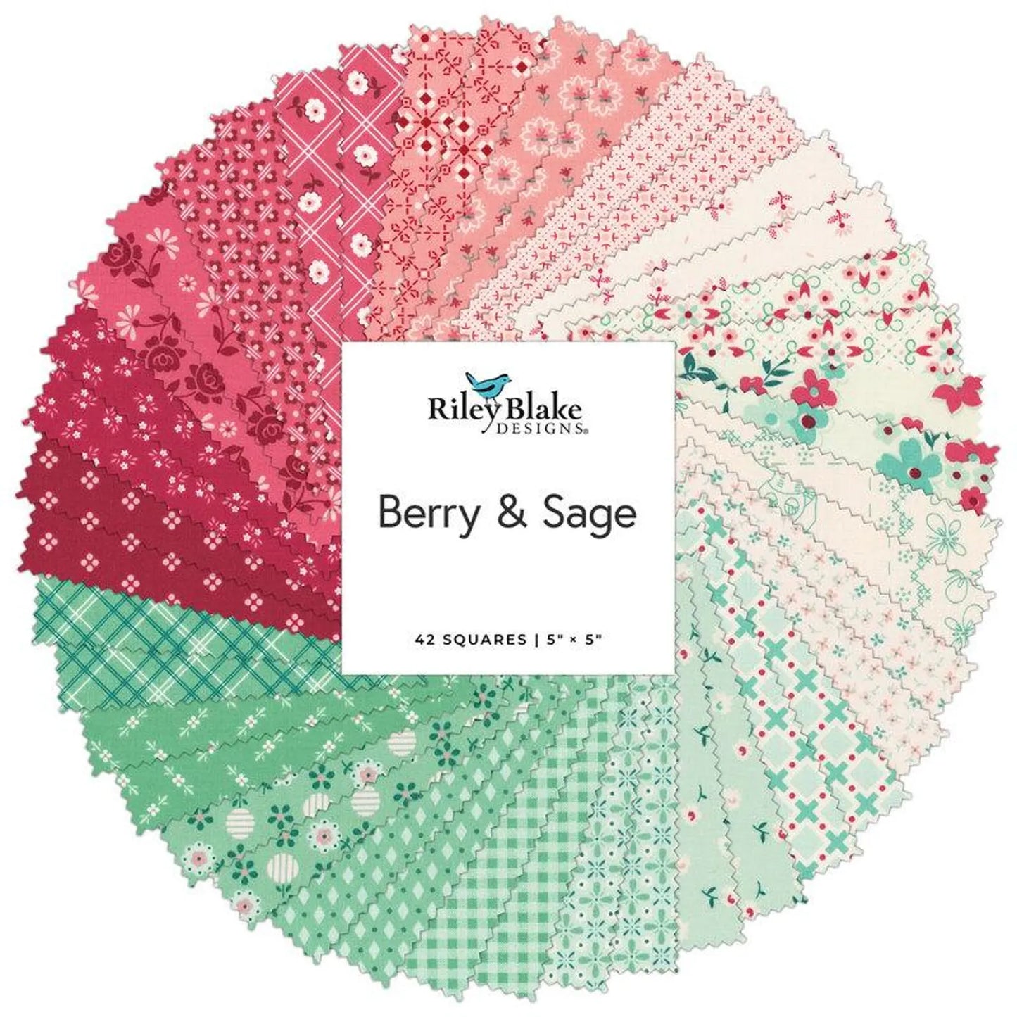 Berry & Sage 5 inch stacker - charm squares Lori Holt