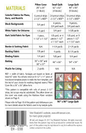 Lisa the Unicorn - quilt pattern- Elizabeth Hartman