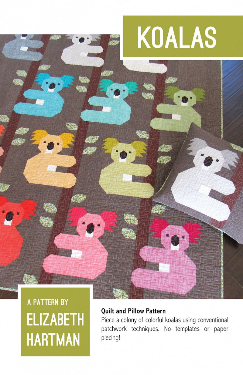 Koalas - quilt pattern- Elizabeth Hartman