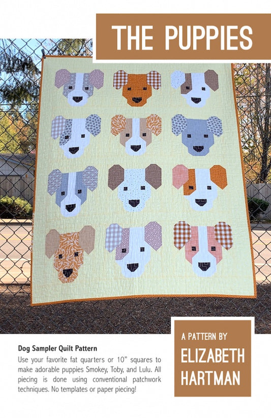 The Puppies quilt pattern -Elizabeth Hartman