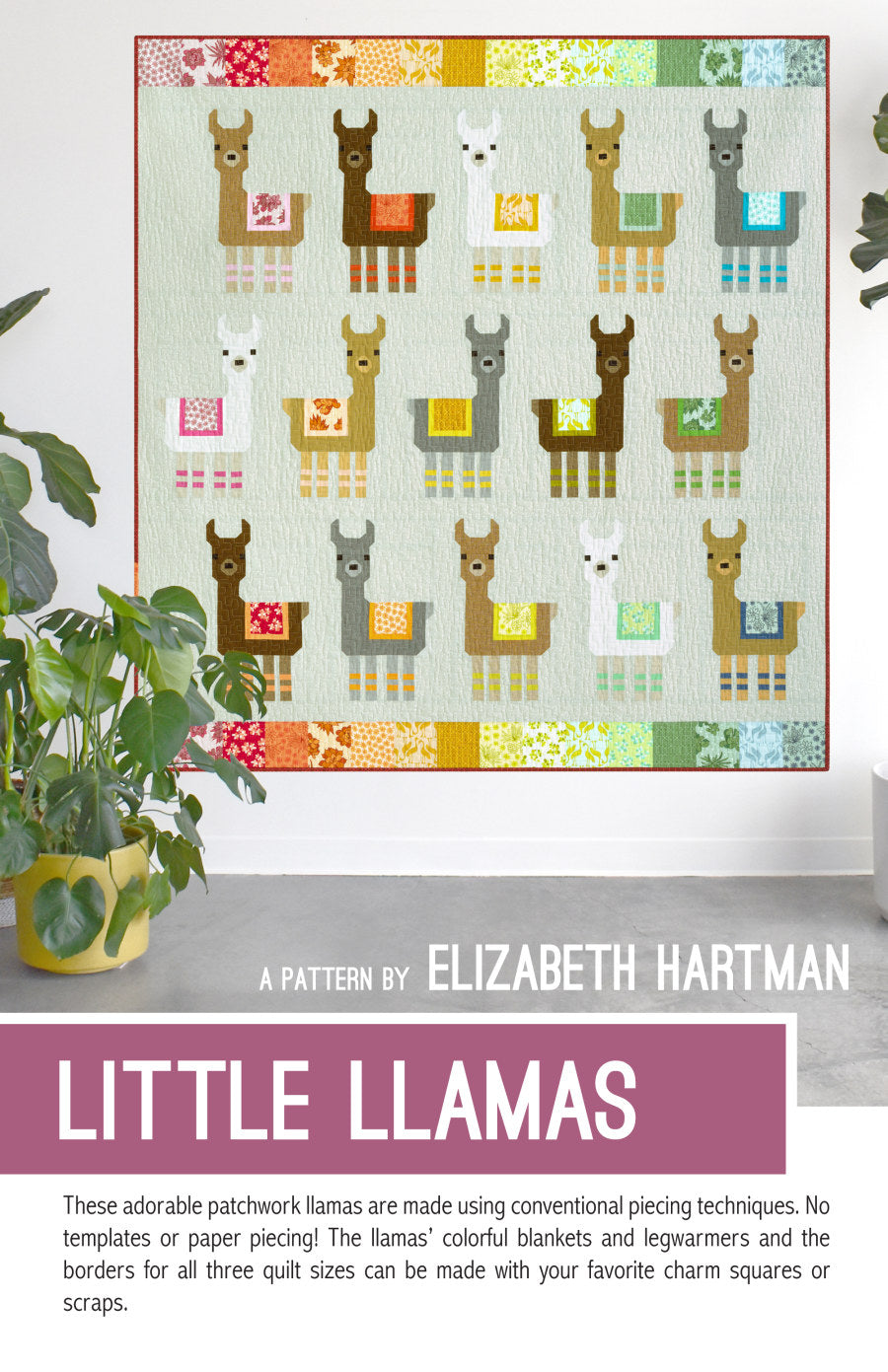 Little Llamas - quilt pattern- Elizabeth Hartman