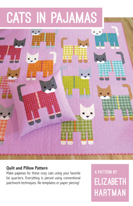 Cats in Pyjamas - quilt pattern- Elizabeth Hartman
