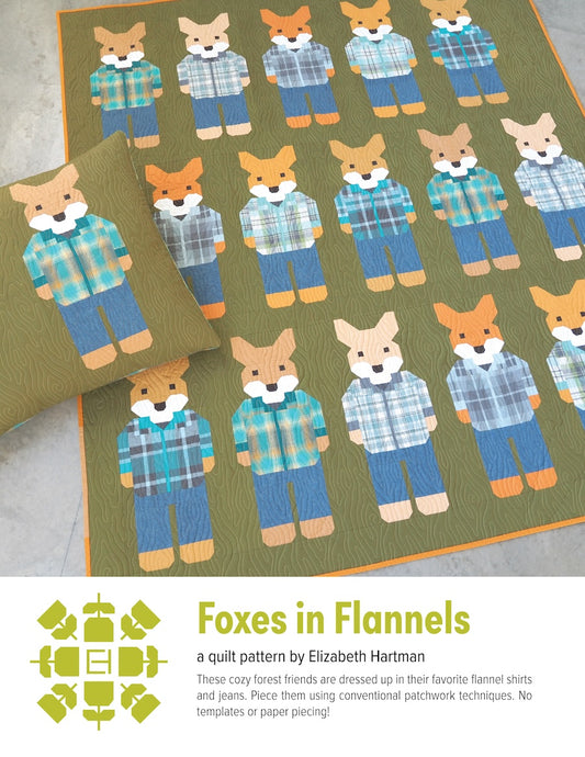 Foxes in Flannels - quilt pattern- Elizabeth Hartman