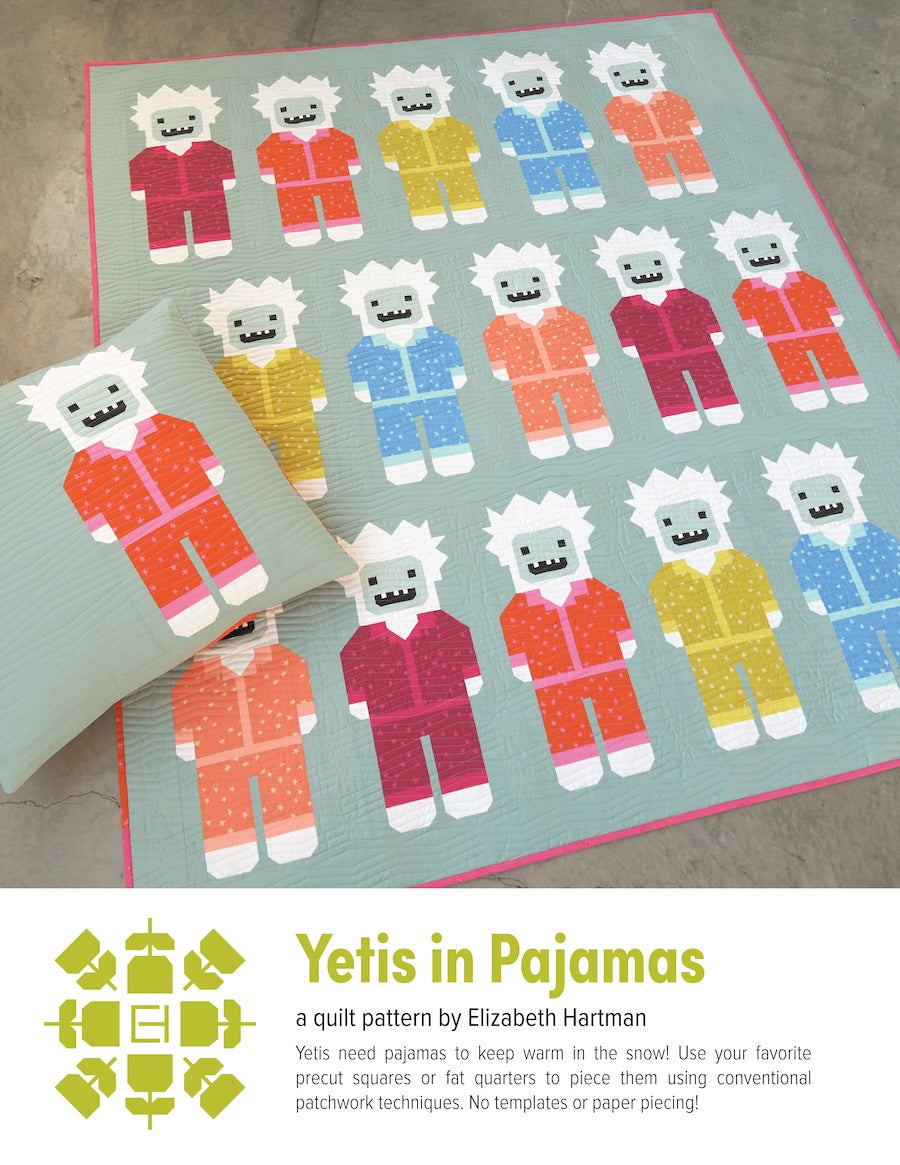 Yetis in Pajamas - quilt pattern- Elizabeth Hartman