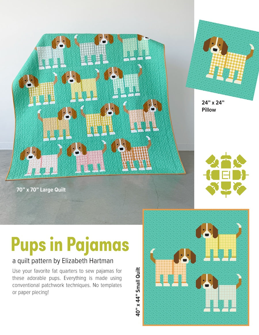 Elizabeth Hartman Pups in Pajamas / Pyjamas
