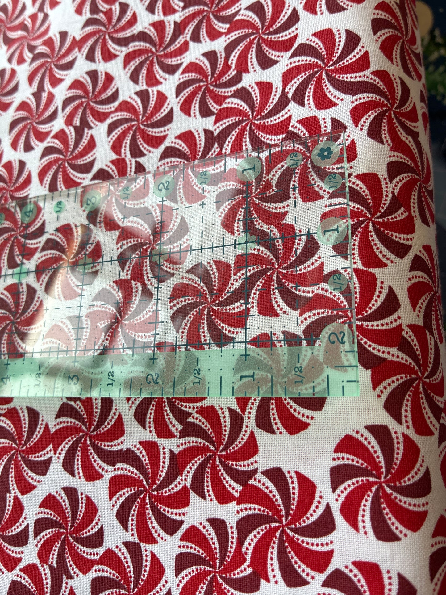 Christmas candy - red and white swirls