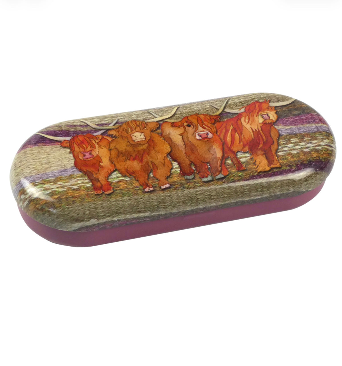 Emma Ball - glasses case - Highland Coo