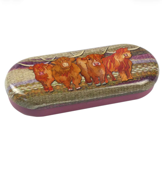 Emma Ball - glasses case - Highland Coo
