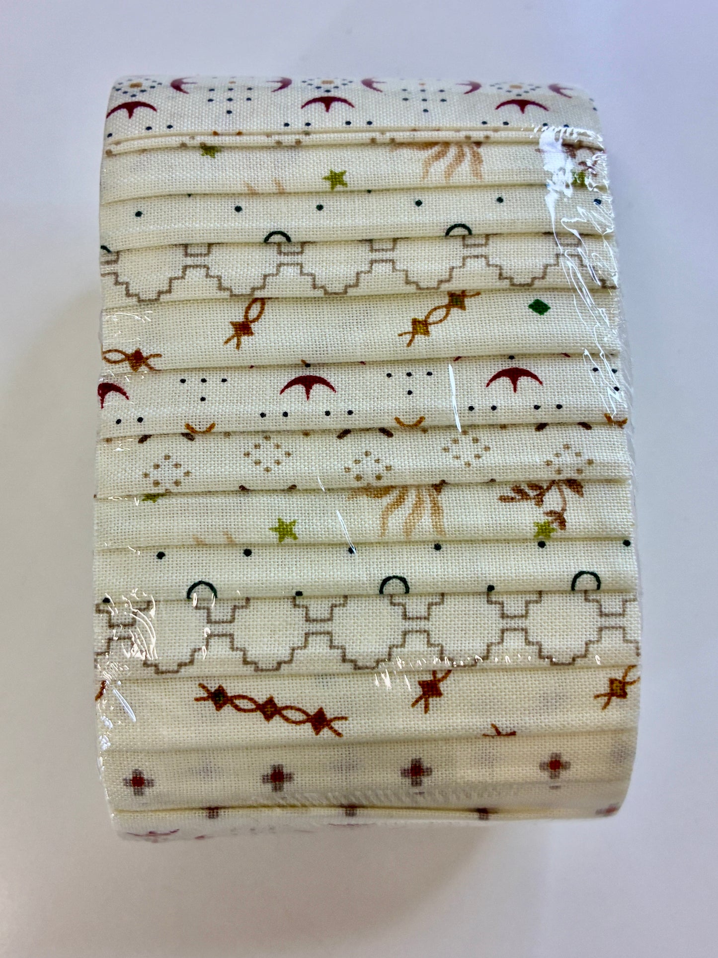 Buttercream & brickle bits stitching strips 2.5”