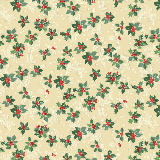 Greetings at Christmastide - holly