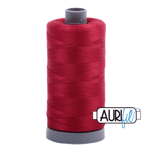 (Aurifil thread 28 wt - 2260 raspberry red large spool