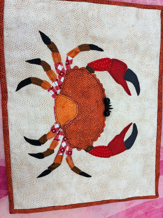 Scrappy Crab - red or green PRE-ORDER
