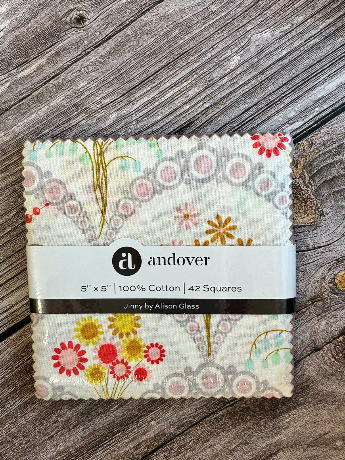 Jinny - Alison Glass  - charm pack 5 inch squares 42