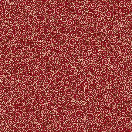 Good Tidings - scrolls on red