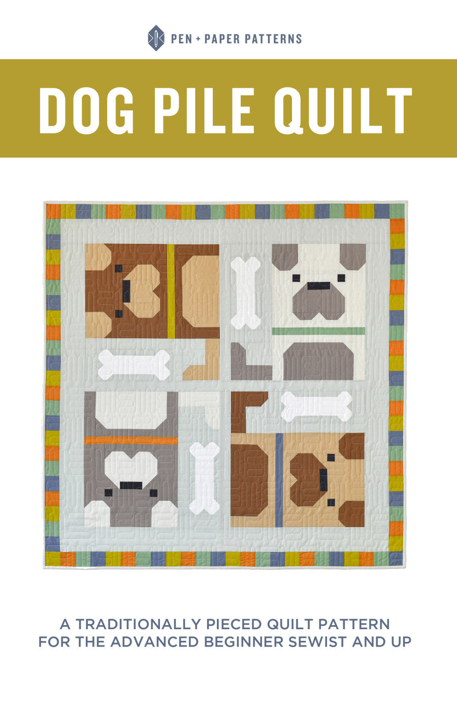 Dog Pile quilt pattern by Pen and Paper