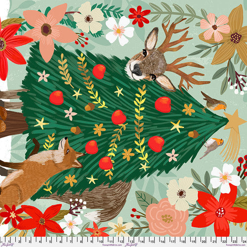 Christmas Spirit - Mia Charro pine tree panel C068