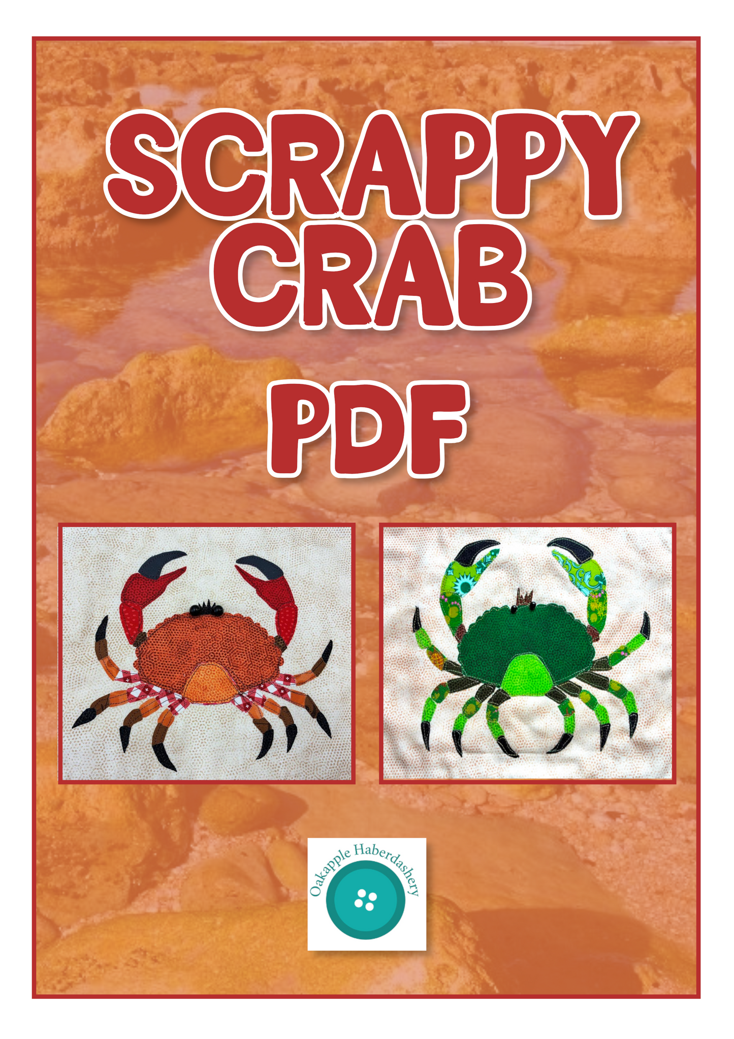 Scrappy Crab Pattern (PDF File, Digital Download)