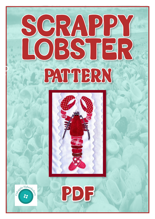 Scrappy Lobster Pattern (PDF File, Digital Download)